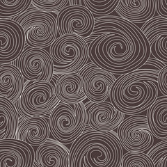 Vector seamless pattern. Black and white abstract background.