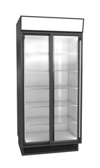 Shopping refrigerator showcase