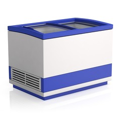 Shopping refrigerator showcase