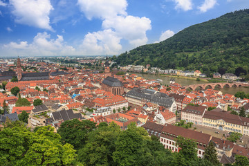 Fototapeta premium Heidelberg city skyline, Germany