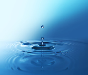 Water drop, close-up