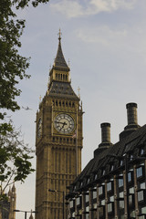 Fototapeta na wymiar Clock Tower, Big Ben & Portcullis House, London