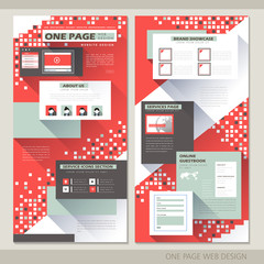 technology style one page website design template