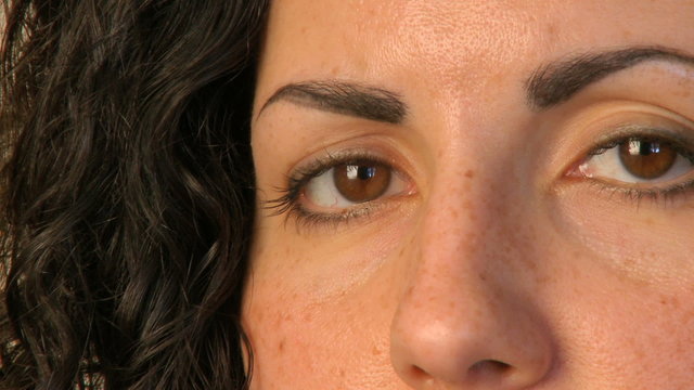 Close up shot of a female in her 30