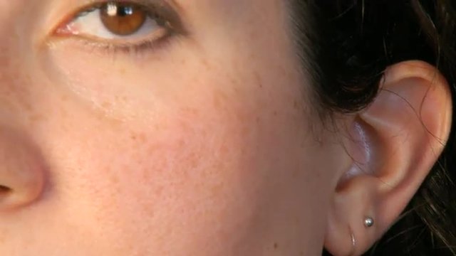 Close up shot of a female in her 30