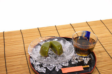 和菓子　　抹茶ゼリー