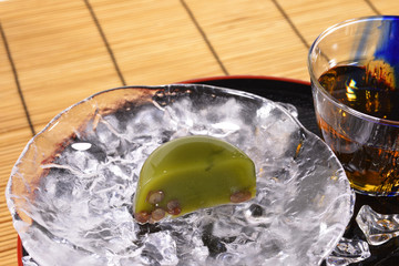 和菓子　　抹茶ゼリー