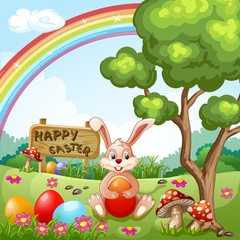 Obraz na płótnie Canvas Easter Holidays Background