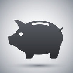 Vector piggy bank icon