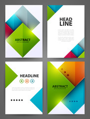 Fototapeta premium Set of brochure design templates