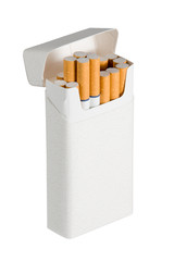 Pack of Cigarettes - Isolated with Text Space
