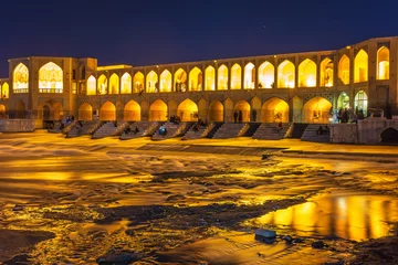 Foto op Plexiglas Khaju Brug Pol-e Khaju-brug, Isfahan, Iran