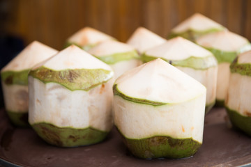 fresh green coconut for drink
