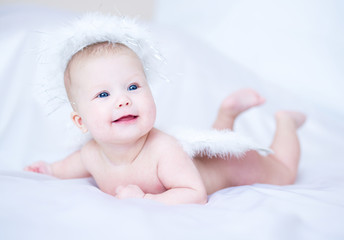Adorable angel baby