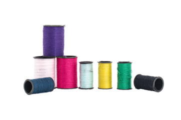 The colorful thread in isolated style