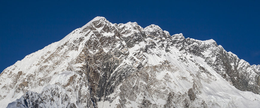 view of the Kongma Tse (Mehra Paek) from the village of Lobuche