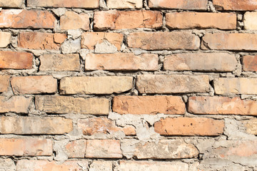 Background of old vintage brick wall
