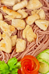 pasta with chicken meat
