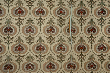 vintage torn wallpaper