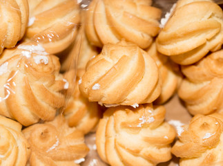 puff pastry with cream