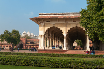 Fototapeta premium Diwan I Am, Hall of Public Audience in Red Agra Fort