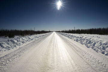 Winter road.