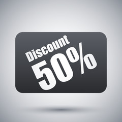 Vector discount card icon