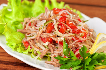 Fresh funchozy salad