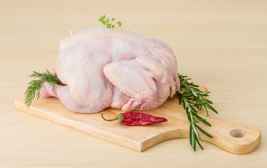 Raw chicken
