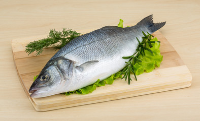 Raw seabass