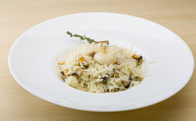 Risotto with mussels