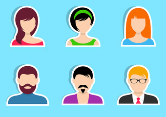 Men and women labels