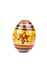 Wooden painted Easter egg