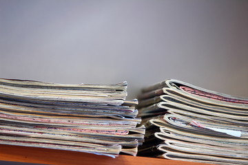 stack of magazines