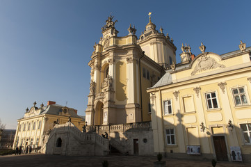 Obraz premium Sent George's Cathedral Lviv