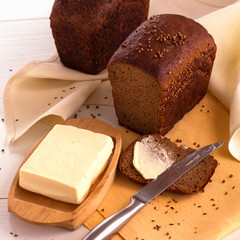Rye bread and butter