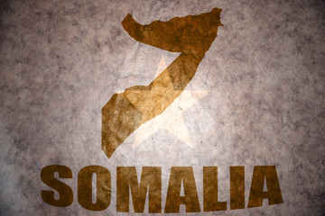 Obraz premium somalia vintage map