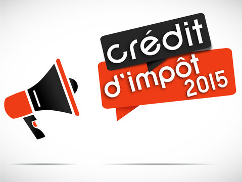 mégaphone : crédit d'impôt 2015