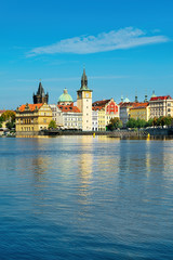 Prague old town across Vlava river