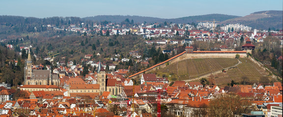 Fototapeta premium Panorama Esslingen Altstadt
