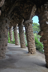 Stone Gallery Park Guell