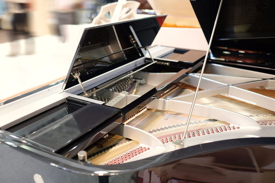The image of a grand piano