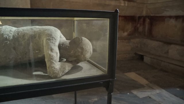 One of the victims  found in the ancient Italian city of Pompeii.