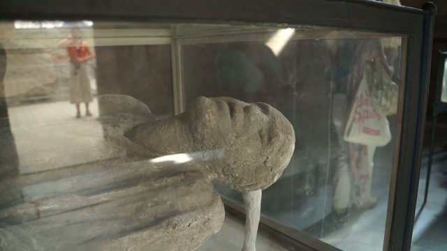 One of the victims  found in the ancient Italian city of Pompeii.