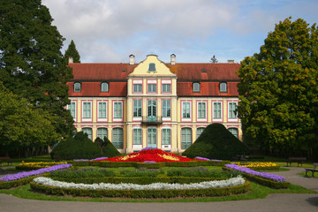 Fototapeta Abbots Palace and gardens in Gdansk Oliwa. Poland. obraz