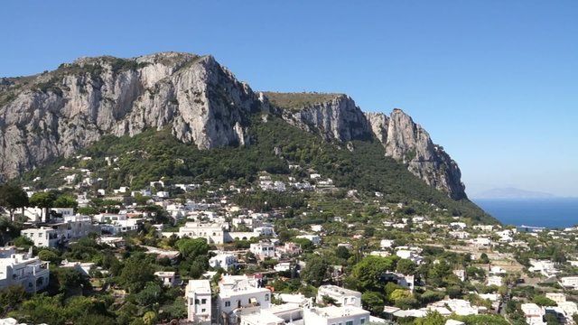 Views of the Isle of Capri off the Coast of Italy