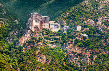 Mt. Athos, Greece, Holy Monastery of Simonos Petra (Simonopetra)