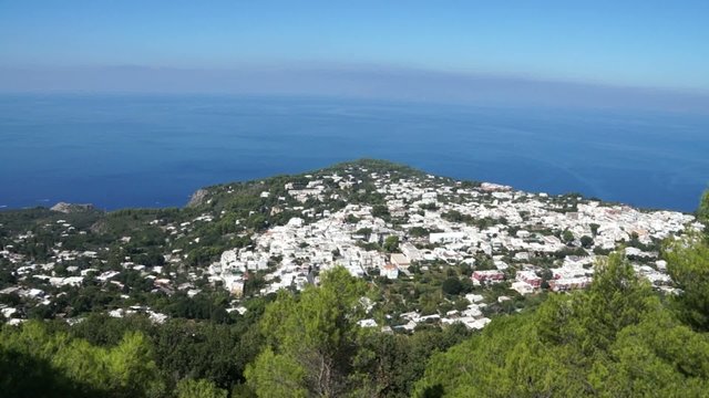 Views of the Isle of Capri off the Coast of Italy