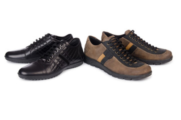 Male shoes isolated on white background