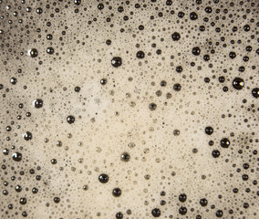 coffee foam. close-up